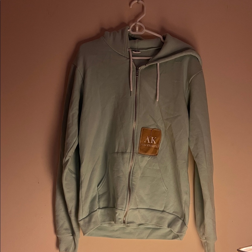 AK Mermaid Green Zip-Up Hoodie